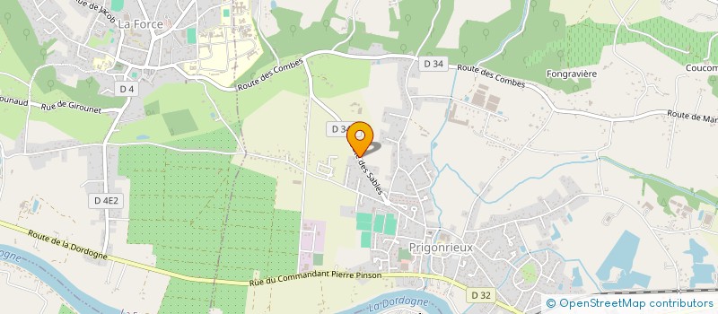 localisation de l'entreprise EGLANTINE  PRIGONRIEUX