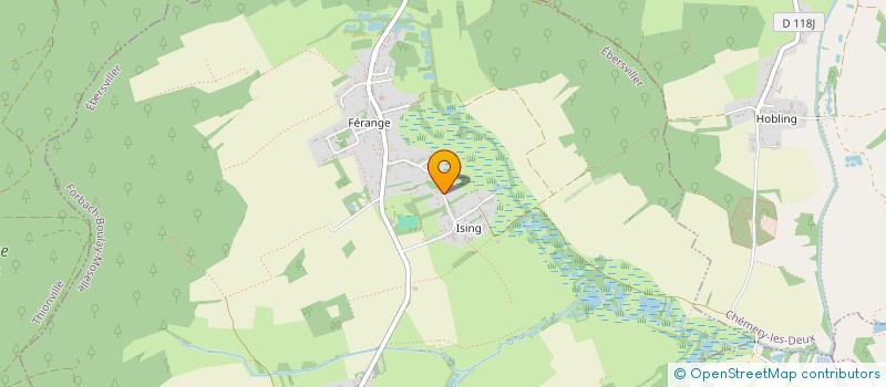 localisation de l'entreprise EGLANTINE  EBERSVILLER