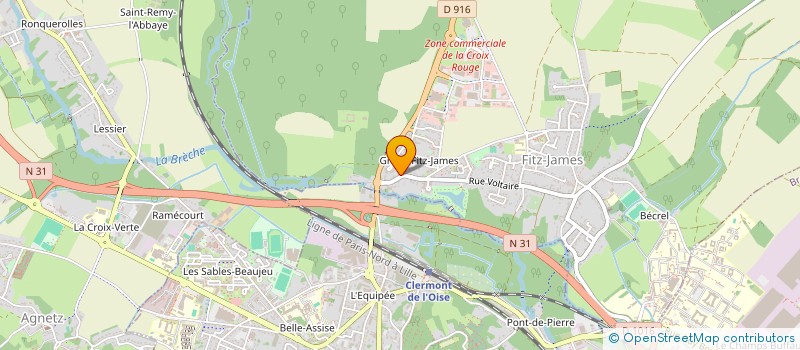 localisation de l'entreprise EGLANTINE  FITZ-JAMES