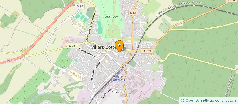 localisation de l'entreprise EGLANTINE à VILLERS-COTTERETS