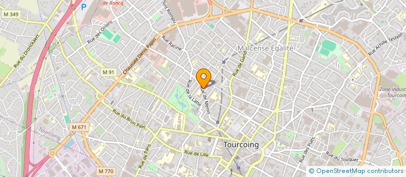 localisation de l'entreprise EGLANTINE DIFFUSION à TOURCOING