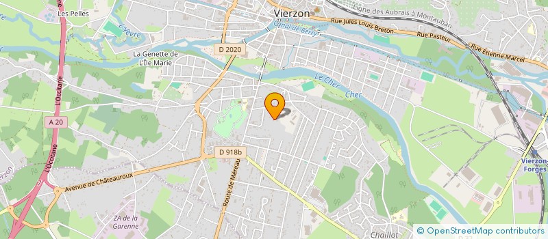 localisation de l'entreprise EGLANTINE VIERZON HANDBALL  VIERZON