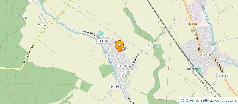 localisation de l'entreprise EGLANTINES  IZEURE