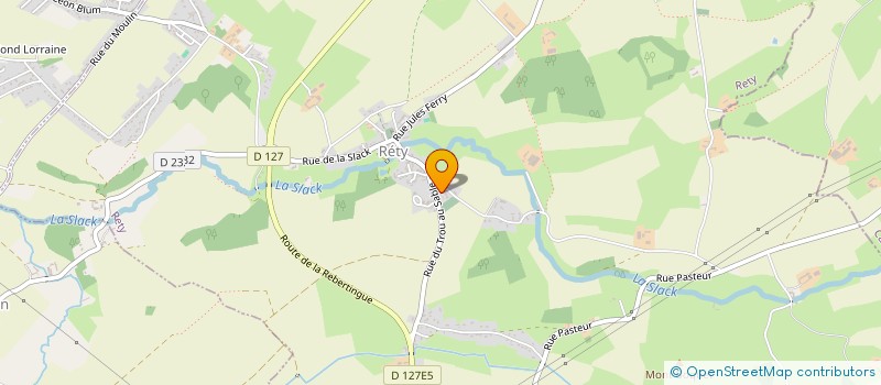 localisation de l'entreprise EGLB  RETY