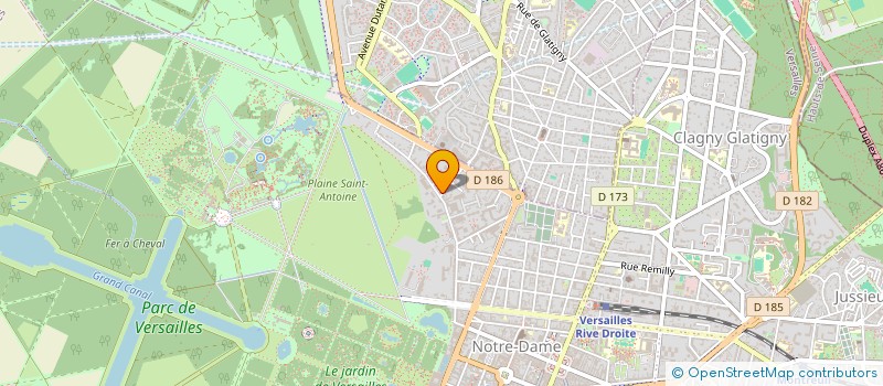 localisation de l'entreprise EGLENCEAU à VERSAILLES
