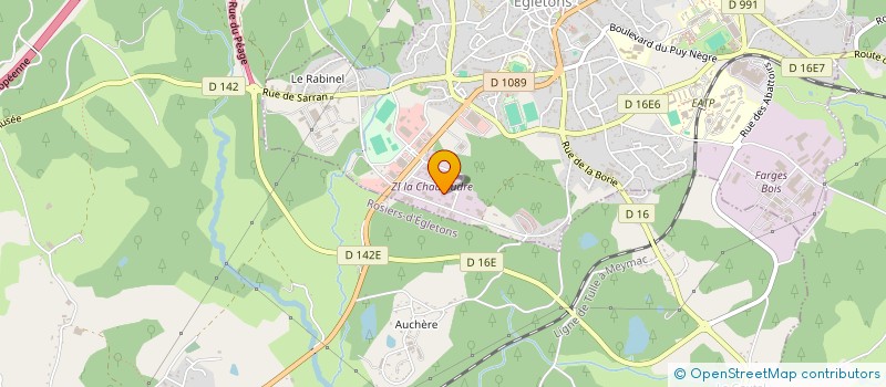 localisation de l'entreprise EGLETONS AUTOMOBILES à EGLETONS