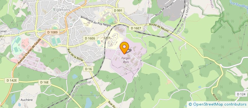 localisation de l'entreprise EGLETONS BOIS ENERGIE à EGLETONS