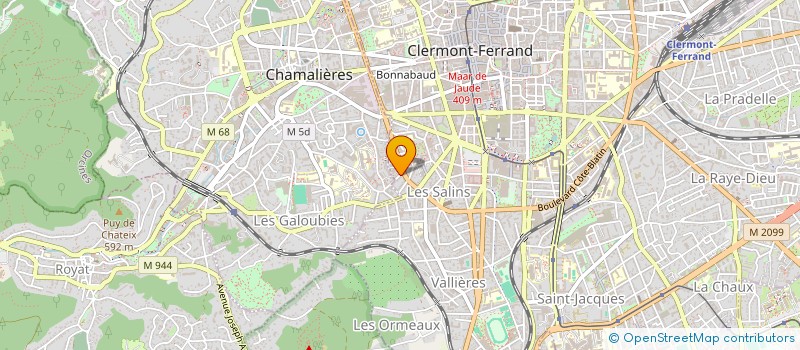 localisation de l'entreprise EGLIDE  CLERMONT-FERRAND