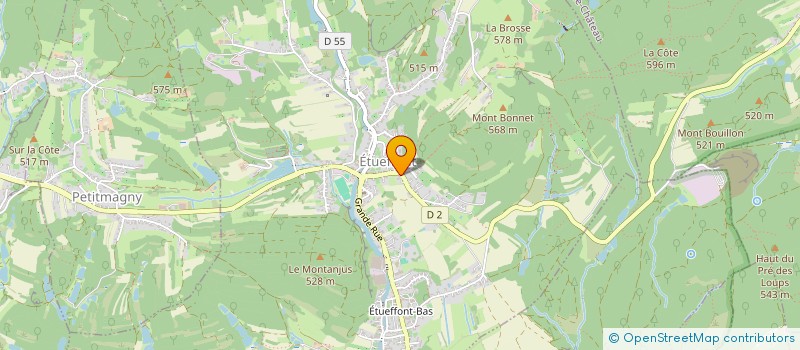 localisation de l'entreprise EGLINGER SARL à ETUEFFONT