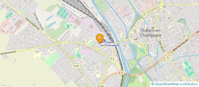 localisation de l'entreprise EGLISE à CHALONS-EN-CHAMPAGNE