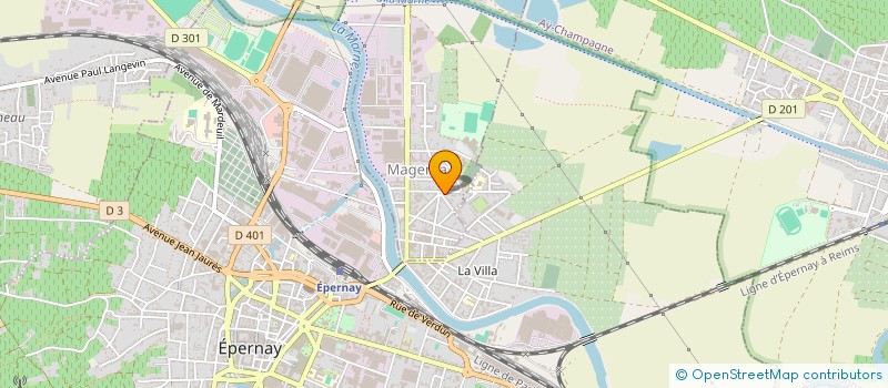 localisation de l'entreprise EGLISE  MAGENTA