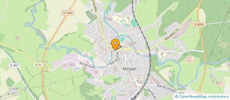 localisation de l'entreprise EGLISE à HIRSON