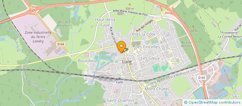 localisation de l'entreprise EGLISE à LURE
