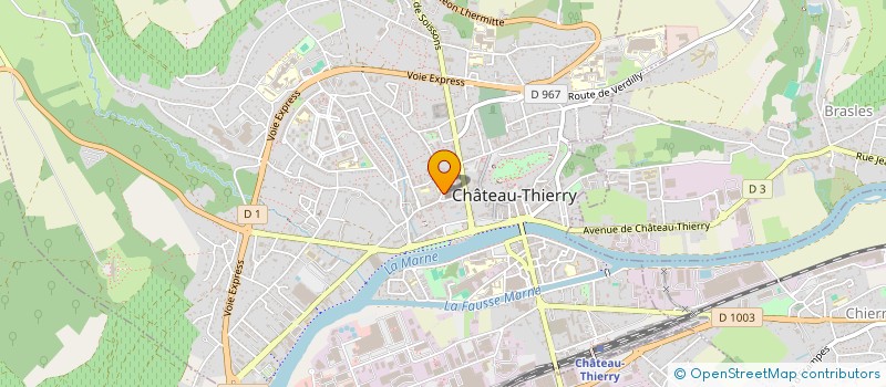 localisation de l'entreprise EGLISE  CHATEAU-THIERRY