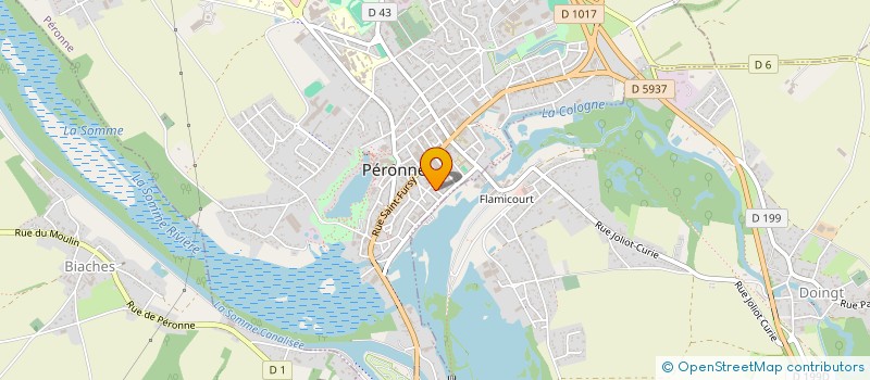 localisation de l'entreprise EGLISE  PERONNE