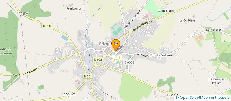 localisation de l'entreprise EGLISE  BRICQUEBEC-EN-COTENTIN