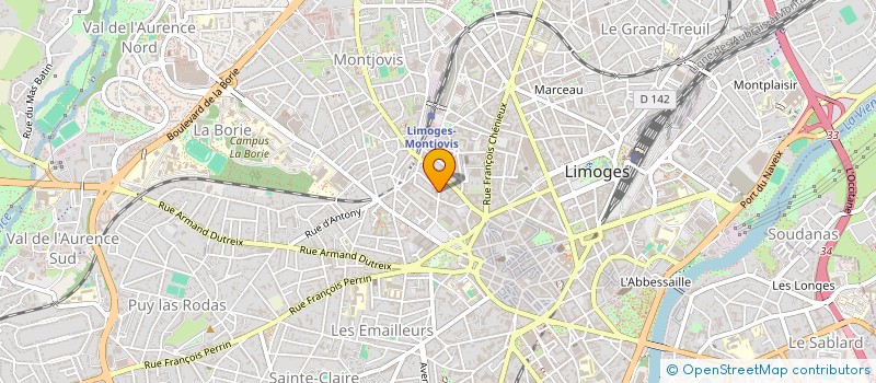 localisation de l'entreprise EGLISE ADVENTISTE DU 7E JOUR à LIMOGES