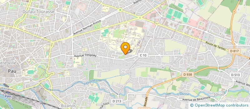 localisation de l'entreprise EGLISE ADVENTISTE DU 7EME JOUR à PAU