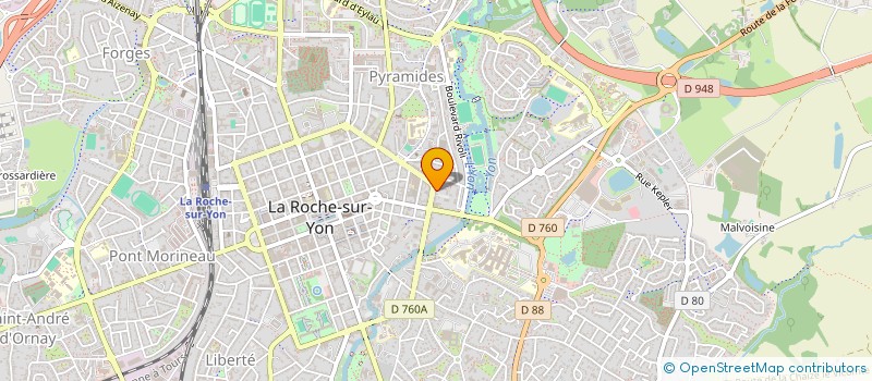 localisation de l'entreprise EGLISE AMBASSADRICE DE VENDEE à LA ROCHE-SUR-YON