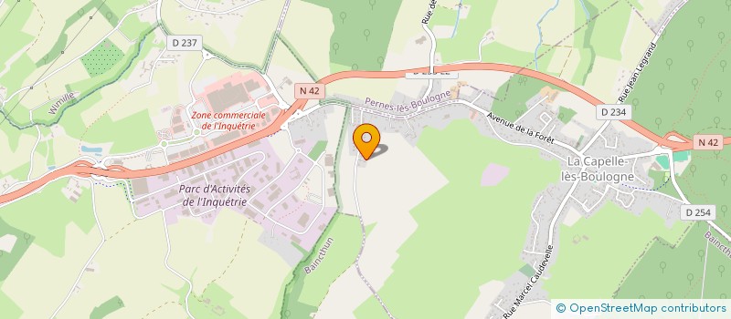 localisation de l'entreprise EGLISE ANGLICANE DU PAS DE CALAIS  LA CAPELLE-LES-BOULOGNE