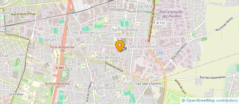 localisation de l'entreprise EGLISE APOSTOLIQUE DE LYON  VAULX-EN-VELIN