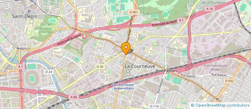 localisation de l'entreprise EGLISE APPEL DE L ETERNEL à LA COURNEUVE