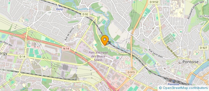 localisation de l'entreprise EGLISE BAPTISTE MARANATHA à OSNY