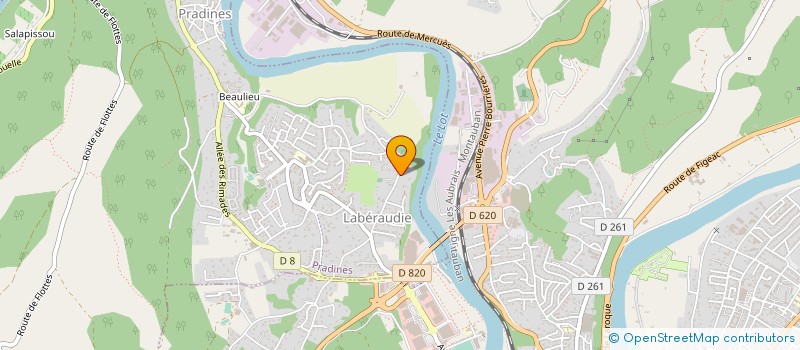 localisation de l'entreprise EGLISE BIBLIQUE BAPTISTE  CAHORS