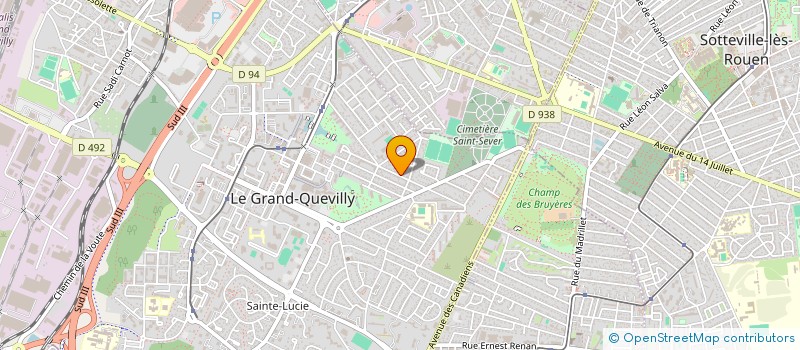 localisation de l'entreprise EGLISE BIBLIQUE DE ROUEN  LE GRAND-QUEVILLY