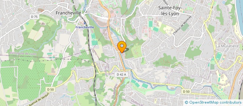 localisation de l'entreprise EGLISE BON NOUVEAU MESSAGE  SAINTE-FOY-LES-LYON