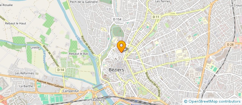 localisation de l'entreprise EGLISE CATHOL ST APHRODISE  BEZIERS