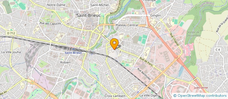 localisation de l'entreprise EGLISE CHRETIEN EVANGE PENTECO à SAINT-BRIEUC