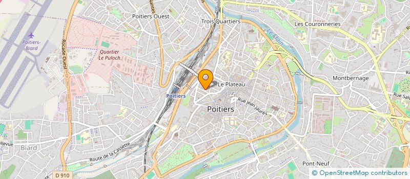 localisation de l'entreprise EGLISE CHRETIENNE DE POITIERS  POITIERS