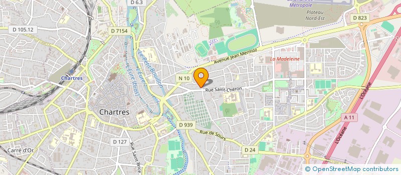 localisation de l'entreprise EGLISE CHRETIENNE EVANGELIQUE à CHARTRES