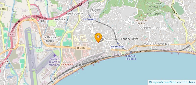 localisation de l'entreprise EGLISE CHRETIENNE EVANGELIQUE à CANNES