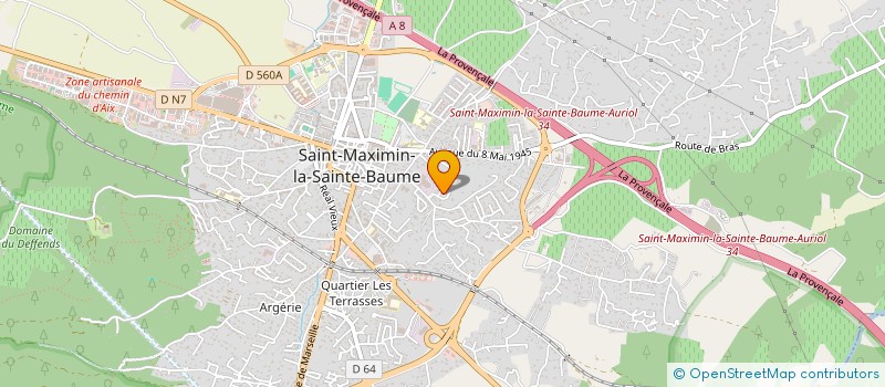 localisation de l'entreprise EGLISE CHRETIENNE EVANGELIQUE  SAINT-MAXIMIN-LA-SAINTE-BAUME