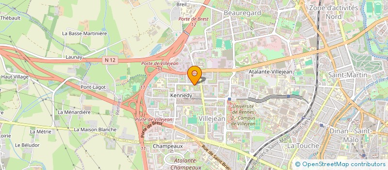 localisation de l'entreprise EGLISE CHRETIENNE EVANGELIQUE- LA GRACE INFINIE DE DIEU  RENNES