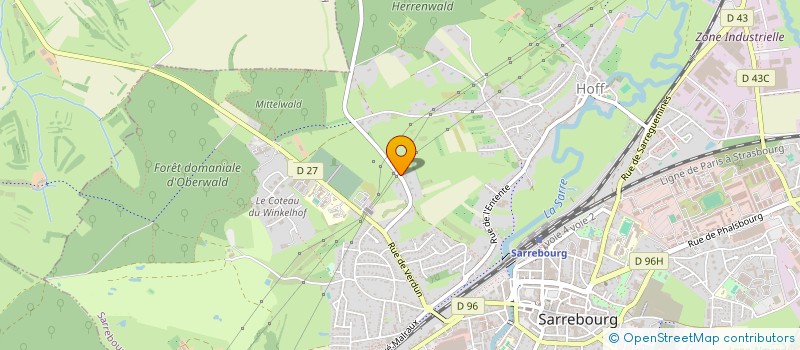 localisation de l'entreprise EGLISE CHRETIENNE EVANGELIQUE SARREBOURG  SARREBOURG