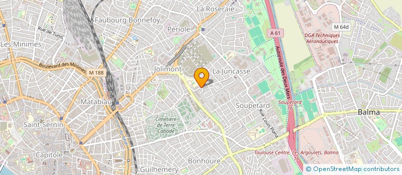 localisation de l'entreprise EGLISE CHRETIENNE FRANCO-ESPAGNOLE LE PHARE  TOULOUSE