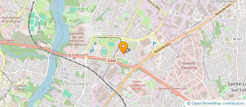 localisation de l'entreprise EGLISE CHRETIENNE LE BON BERGER (ECLBB) à NANTES