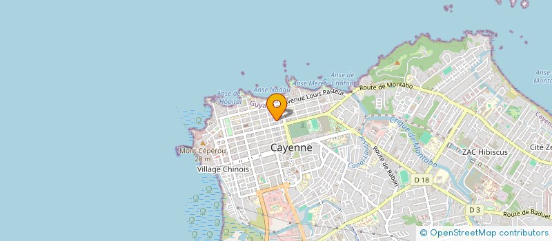 localisation de l'entreprise EGLISE CHRETIENNE MISSIONNAIRE CHINOISE  CAYENNE