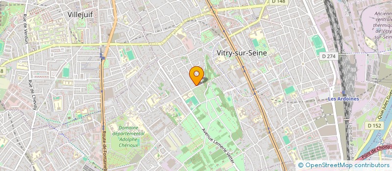 localisation de l'entreprise EGLISE CHRETIENNE MISSIONNAIRE DE LA BONNE NOUVELLE (ECMBN) à VITRY-SUR-SEINE
