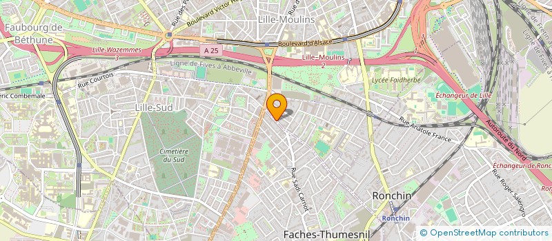 localisation de l'entreprise EGLISE CHRETIENNE PORTE ETROITE à LILLE