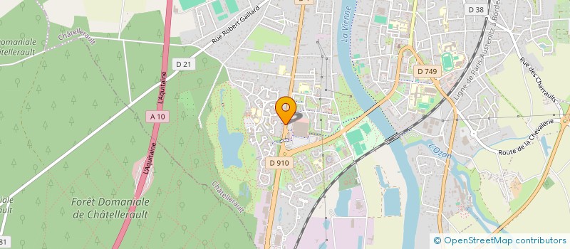 localisation de l'entreprise EGLISE DE DIEU  CHATELLERAULT