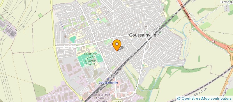 localisation de l'entreprise EGLISE DE DIEU DE LA GRACE  GOUSSAINVILLE
