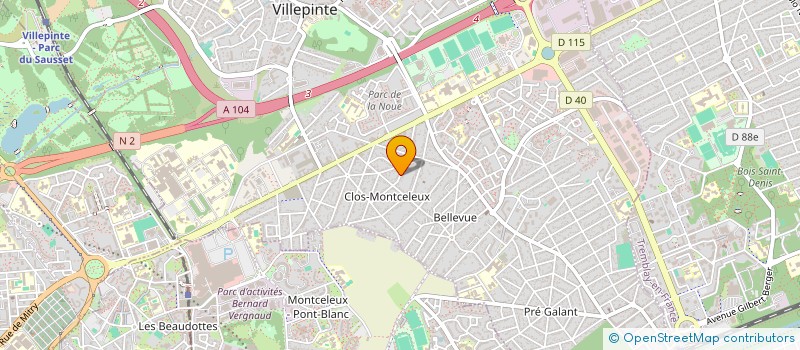 localisation de l'entreprise EGLISE DE DIEU PRIMITIVE LIBRE à VILLEPINTE