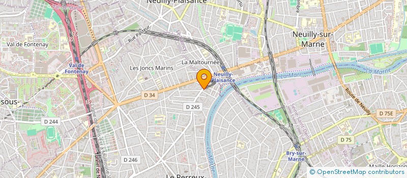 localisation de l'entreprise EGLISE DE DIEU TOUT PUISSANT FRANCOPHONE-FRANCE  LE PERREUX-SUR-MARNE