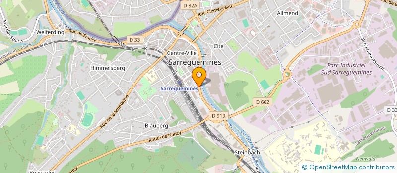 localisation de l'entreprise EGLISE DE LA CONFESSION D AUGSBOURG à SARREGUEMINES
