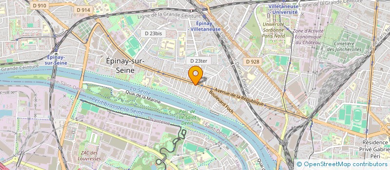localisation de l'entreprise EGLISE DE LA NOUVELLE ALLIANCE L'ENA à EPINAY-SUR-SEINE