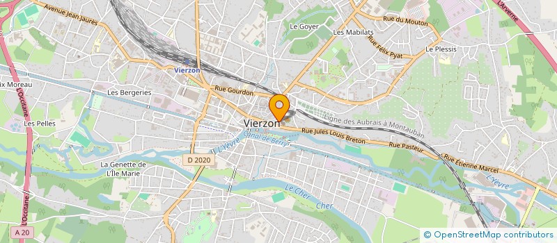 localisation de l'entreprise EGLISE DE VIERZON PAROIS N D  VIERZON